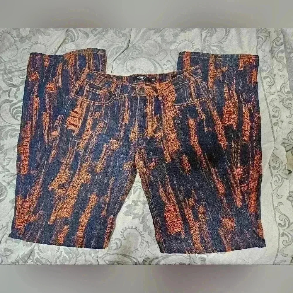 Jaded womens orange thread jeans! - Picture 2 of 5
